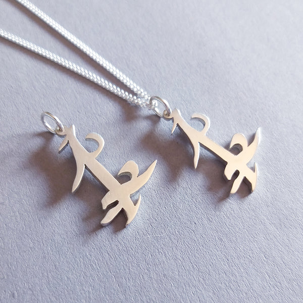 Sterling Silver Parabatai Rune Pendant Set