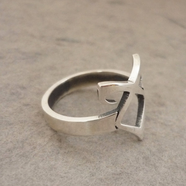 Angelic Rune Sterling Silver handmade Ring