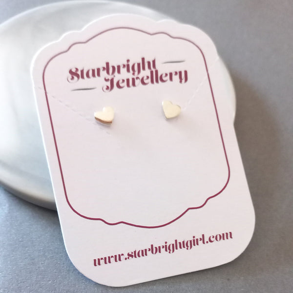 925 sterling silver heart earrings