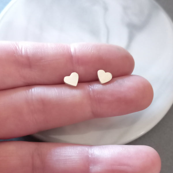 925 sterling silver heart earrings
