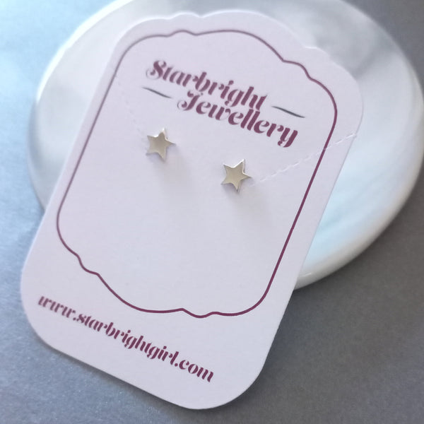 925 sterling silver star earrings