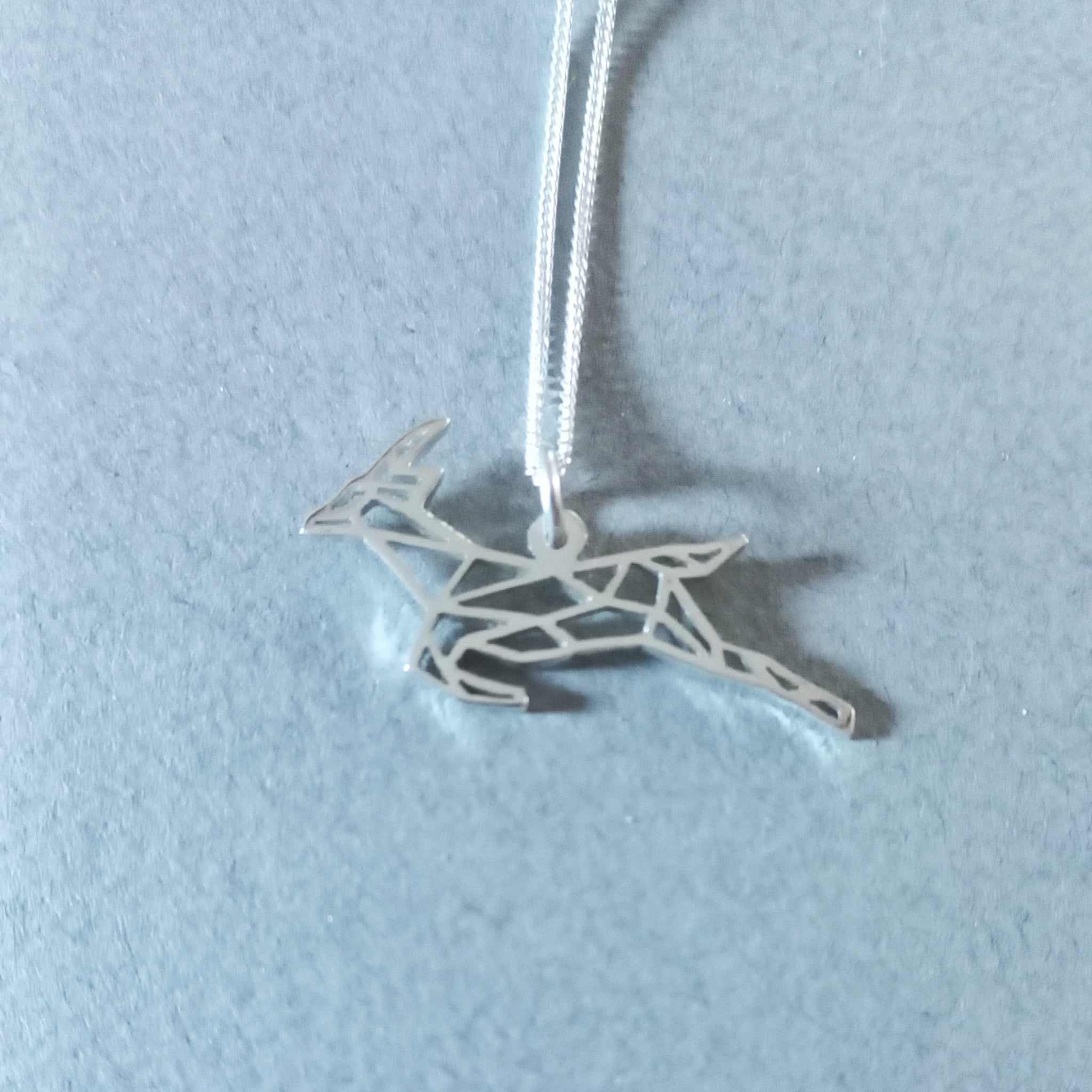 Springbok Origami Pendant – Starbright Jewellery