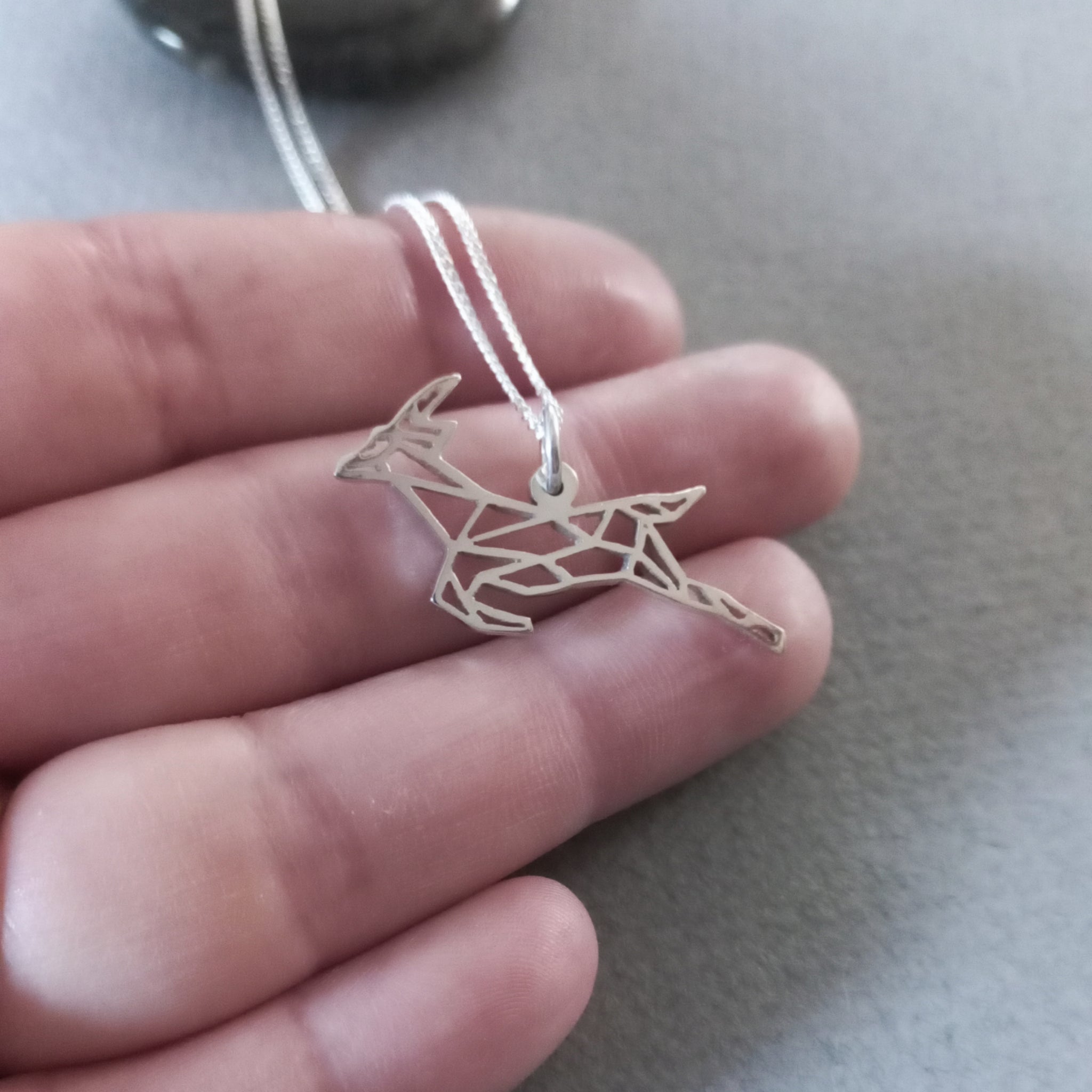 Springbok Origami Pendant – Starbright Jewellery