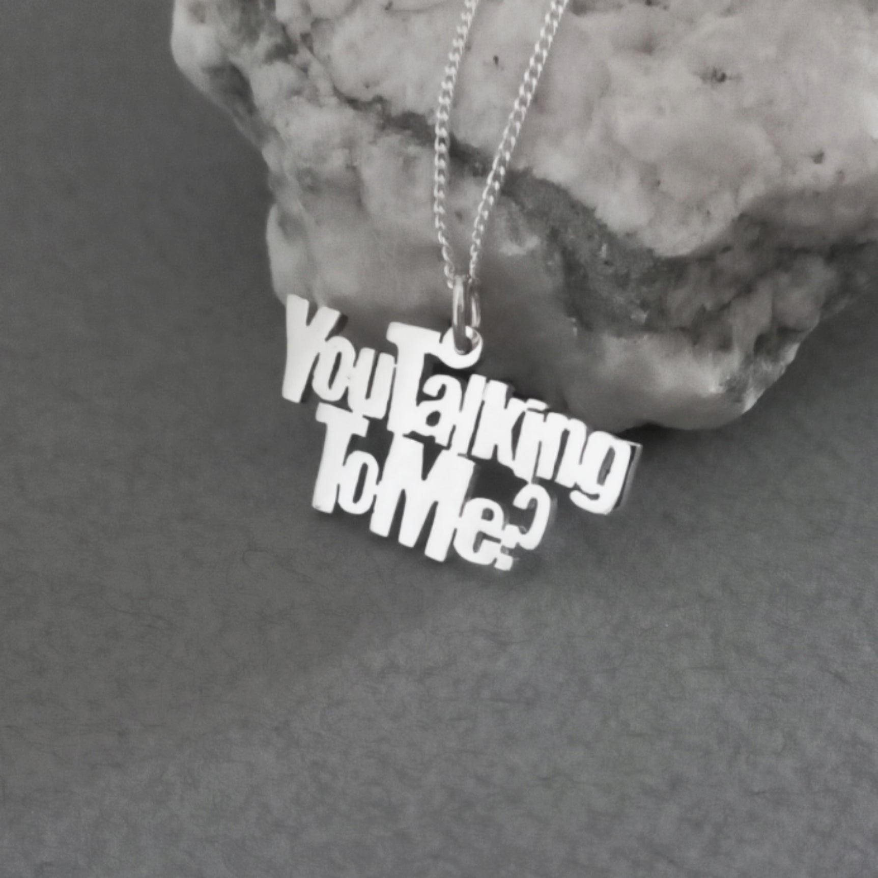 925 sterling silver  You Talking To Me pendant
