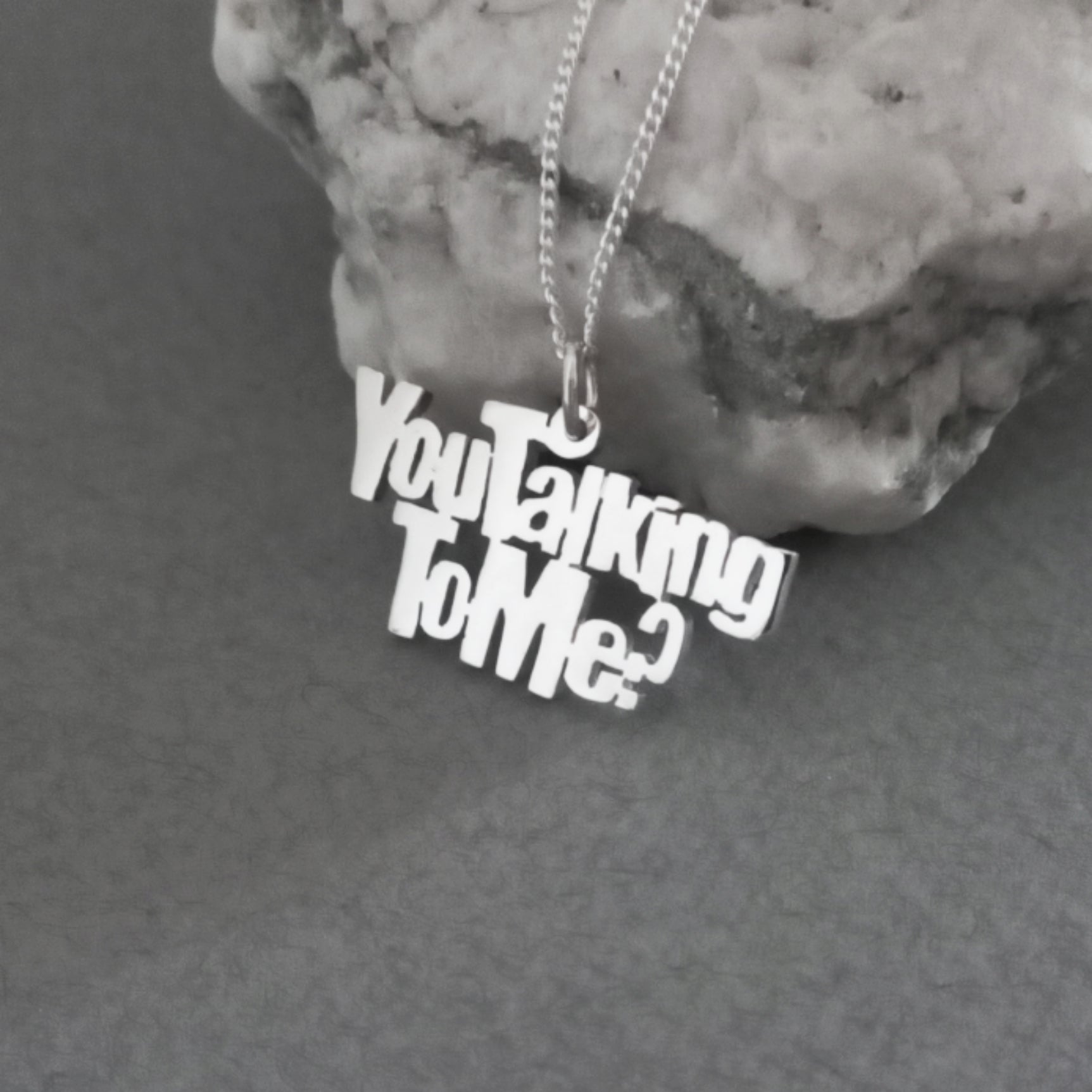 You Talking to Me? Sterling Silver Handmade Pendant