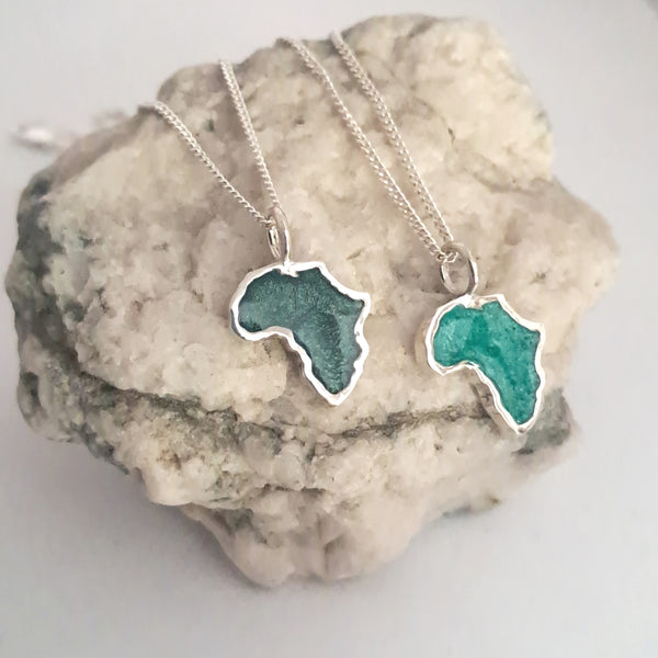 sterling silver resin Africa pendants