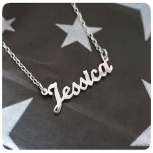 Custom Sterling Silver Name Necklace