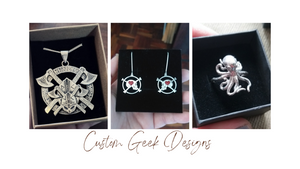 sterling silver custom geek designs