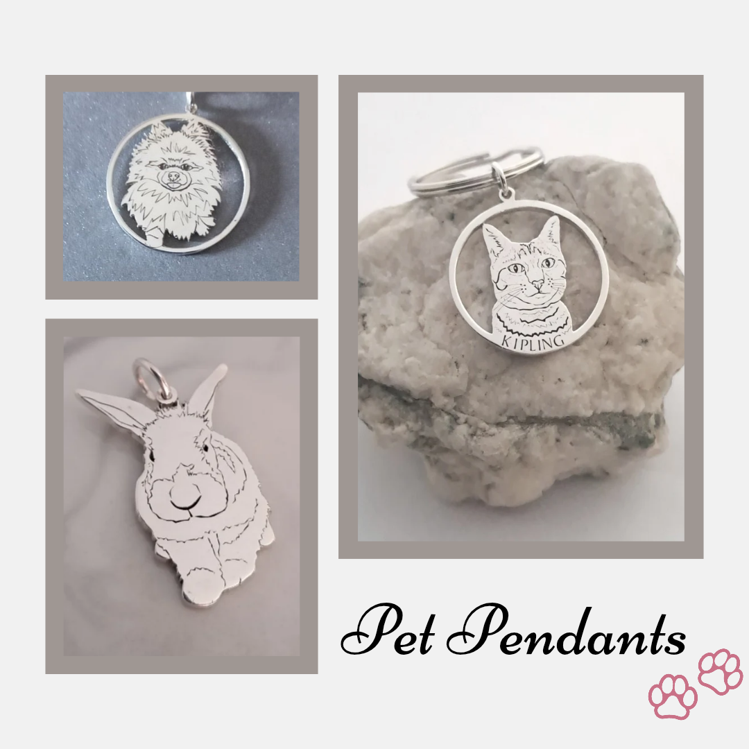 Custom Pet in Circle Necklace