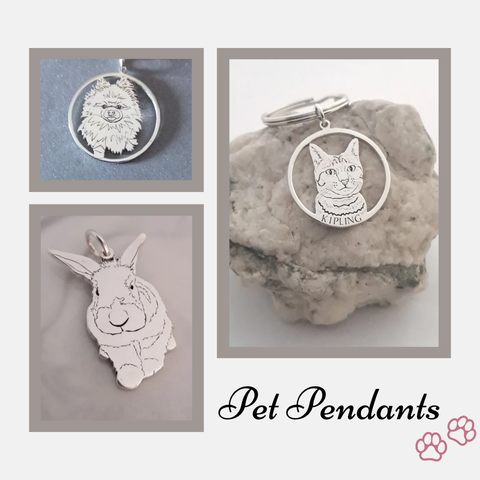 Custom Pet in Circle Necklace