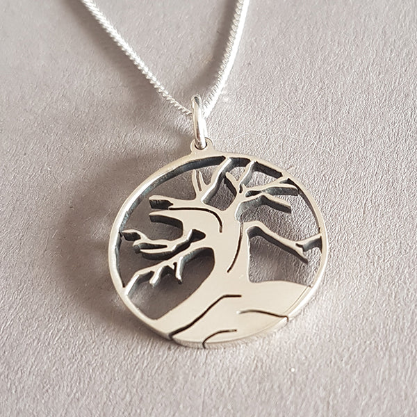 Tree of the Dead Sterling Silver Handmade Pendant