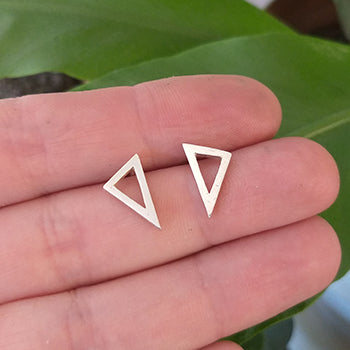 Scalene Triangle Stud Earrings