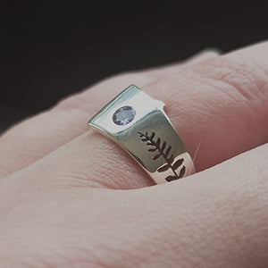 Sterling Silver Foldover Ring