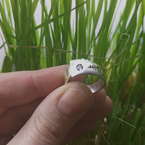Sterling Silver Foldover Ring