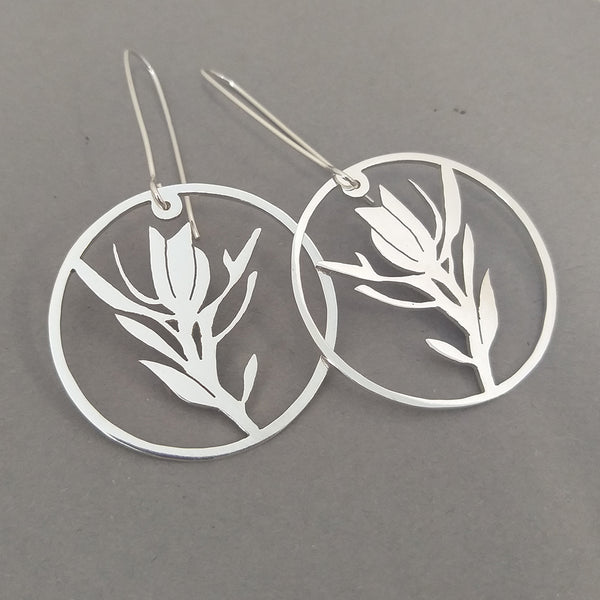 Fynbos Protea Sterling Silver Earrings