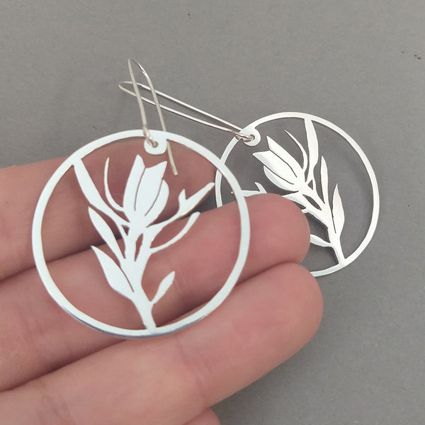 Fynbos Protea Sterling Silver Earrings