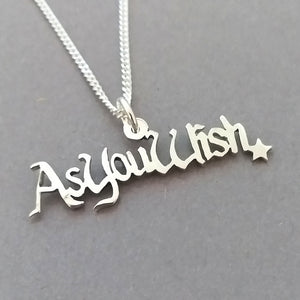 As You Wish Handmade Sterling Silver Pendant