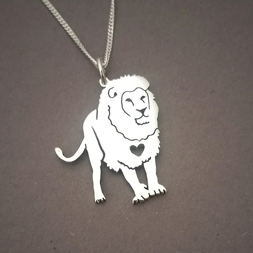 Proud Lion Pendant on Chain