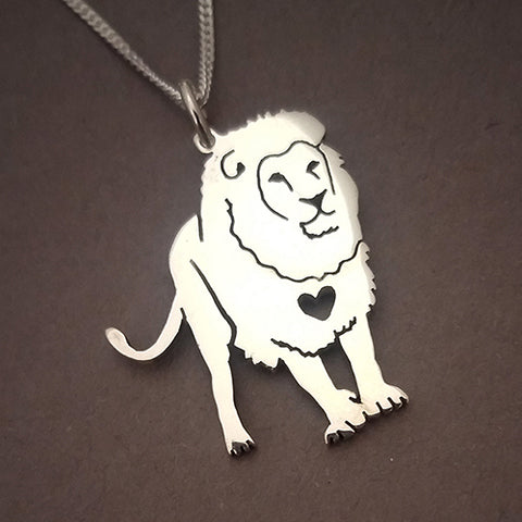 Proud Lion Pendant on Chain