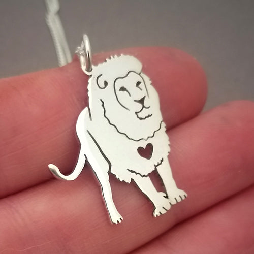 Proud Lion Pendant on Chain