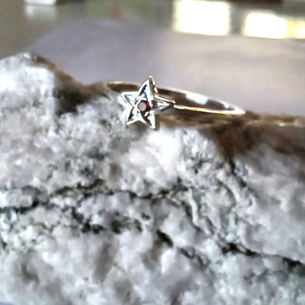 Gemstone Star Ring