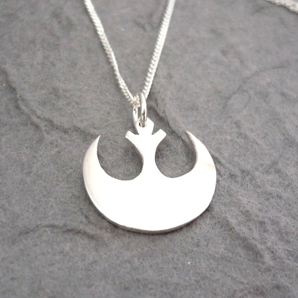 Handmade Rebel Pendant - sterling silver