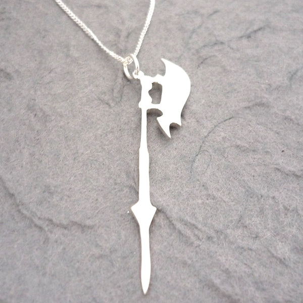 Sterling Silver Handmade Slayer's Scythe Pendant