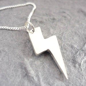 Sterling Silver Lightning Bolt Handmade Pendant