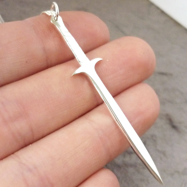 Sting-style Sterling Handmade Sword Pendant