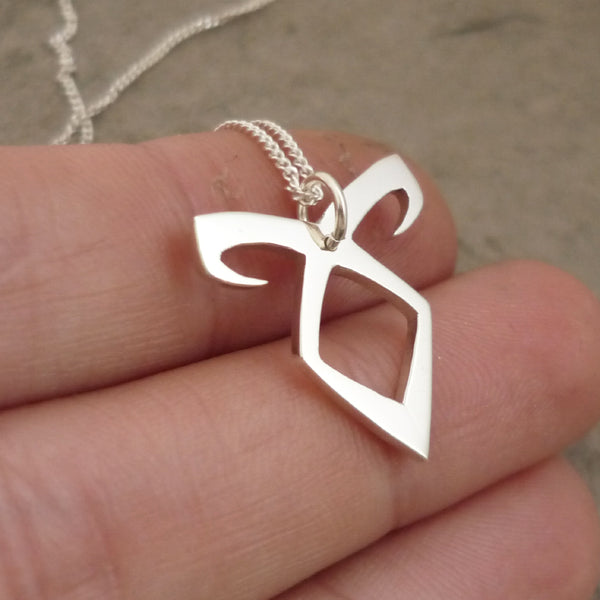 Angelic Rune Sterling Silver handmade Pendant