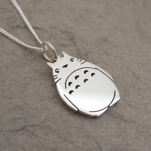 Teeny Tiny Favourite Neighbour Sterling Silver Handmade Pendant on Chain