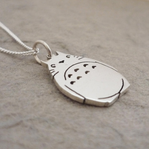 Teeny Tiny Favourite Neighbour Sterling Silver Handmade Pendant on Chain