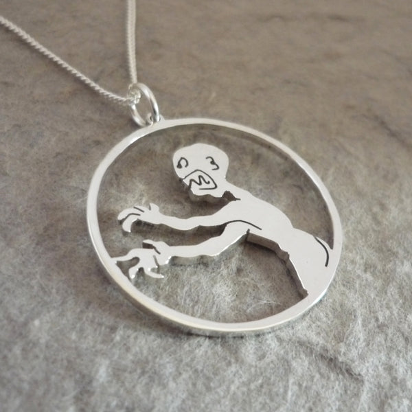 Grrr Aaargh says the Zompire - sterling silver pendant