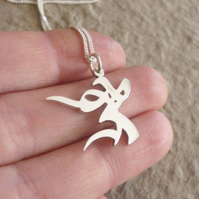 Persevere Sterling Silver Rune Pendant