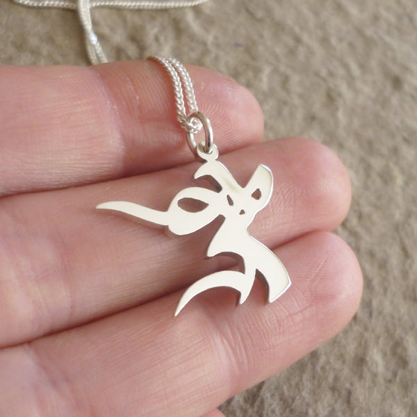 Persevere Sterling Silver Rune Pendant