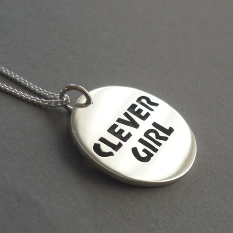 Clever Girl Sterling Silver Handmade Pendant