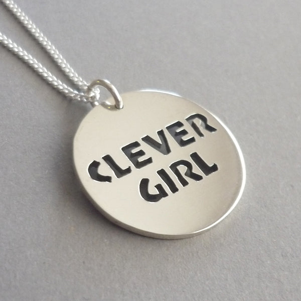 Clever Girl Sterling Silver Handmade Pendant