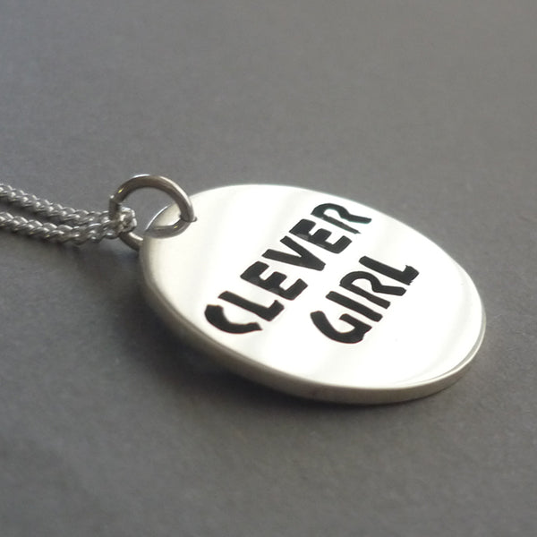 Clever Girl Sterling Silver Handmade Pendant