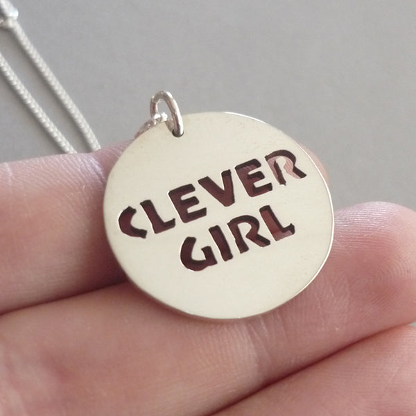 Clever Girl Sterling Silver Handmade Pendant