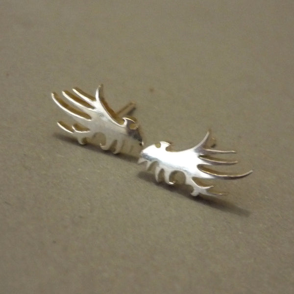Angel Wing Sterling Silver Stud Earrings