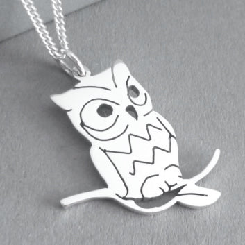 Owl Pendant on Chain
