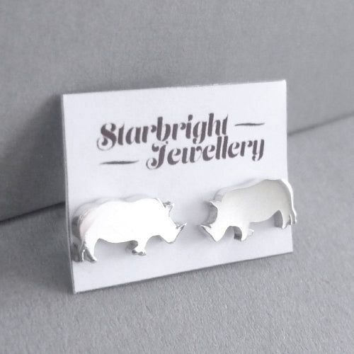 Rhino Stud Earrings