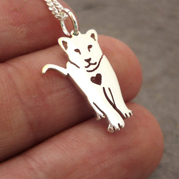 Lion Cub Pendant on Chain