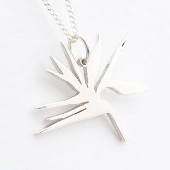 Strelitzia Pendant on Chain