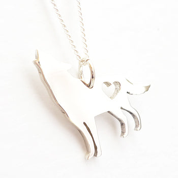 Howling Wolf Pendant on Chain