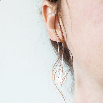 Sterling Silver Aloe Drop Earrings