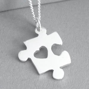 Puzzle Piece Pendant on Chain