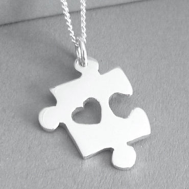 Puzzle Piece Pendant on Chain