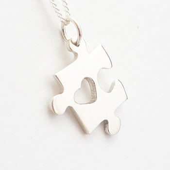 Puzzle Piece Pendant on Chain