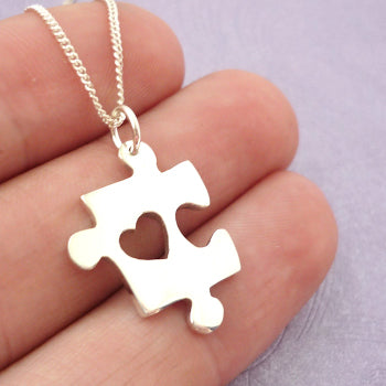 Puzzle Piece Pendant on Chain